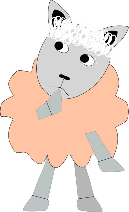 sheep lamb emoji pensive