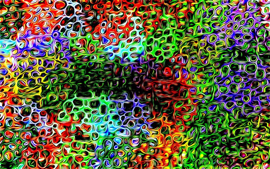 crass bunt color cheerful joy