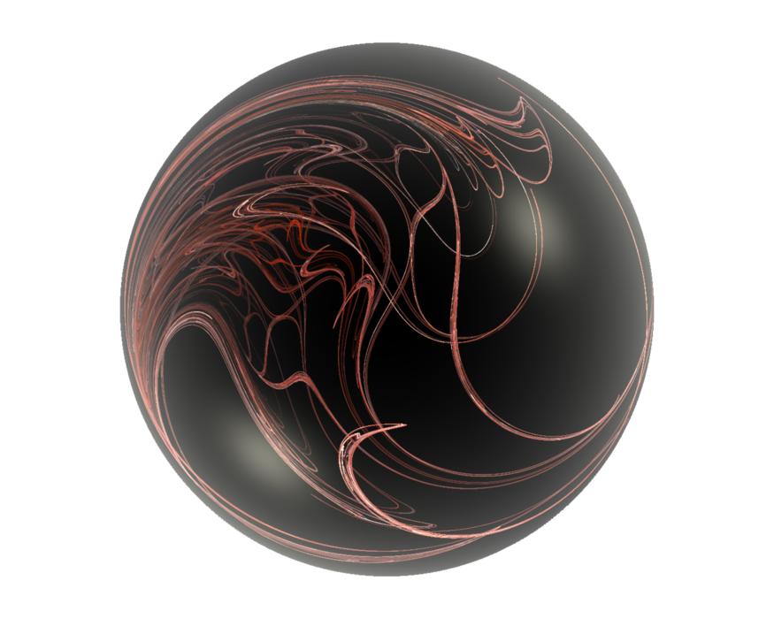 ball sphere globe black red round