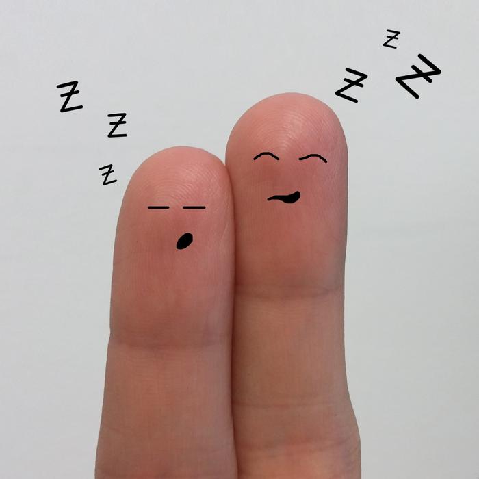 sleep smilies fingers finger