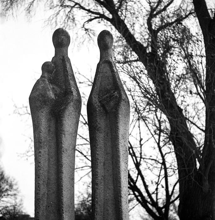 old statues in the cemetery