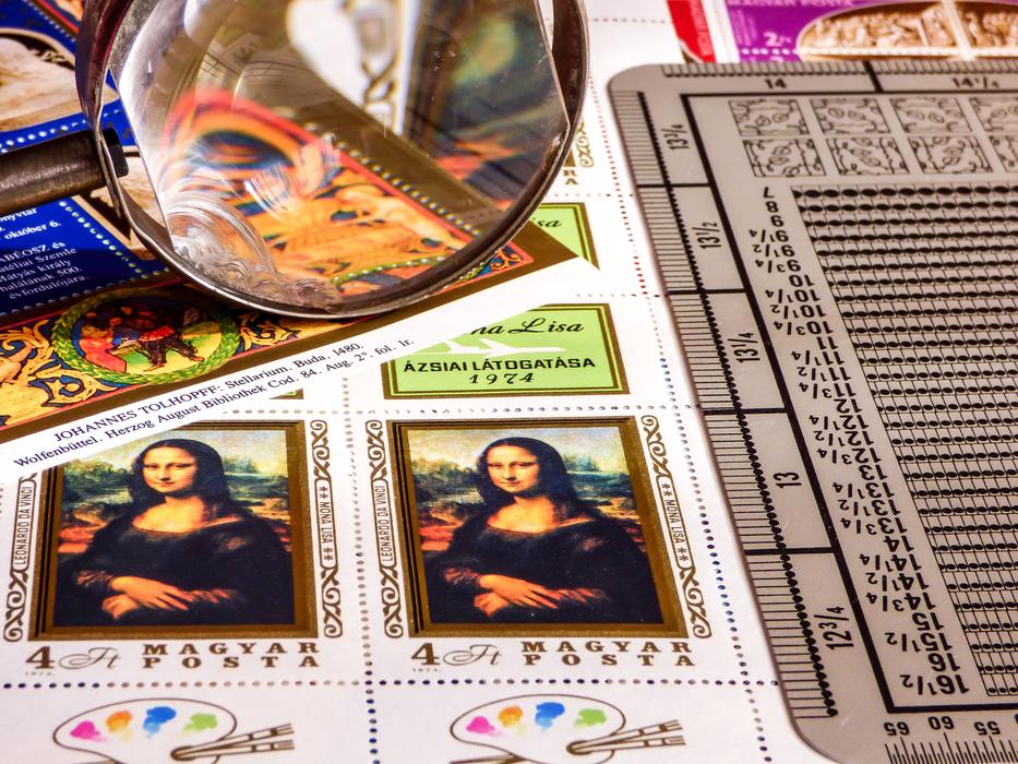 Stamp Postal Magnifying Glass