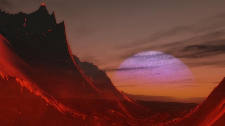 planet alien sky
