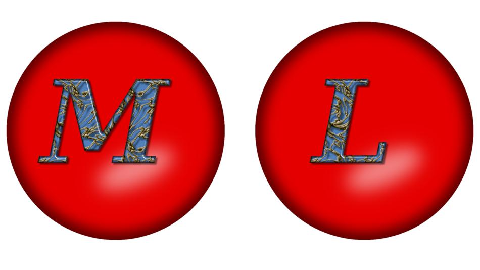 alphabetic letters on red buttons