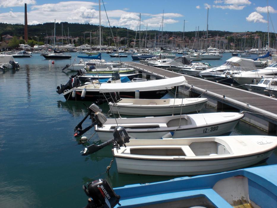 yacht port at sea