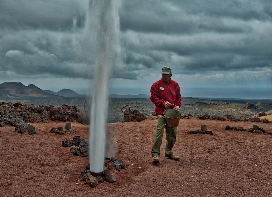 Volcanic Geyser Steam