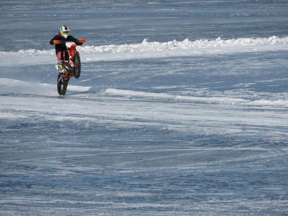 Motorcycle Wheelie Stunt