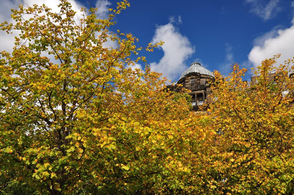 Scotland Autumn Blue Sky