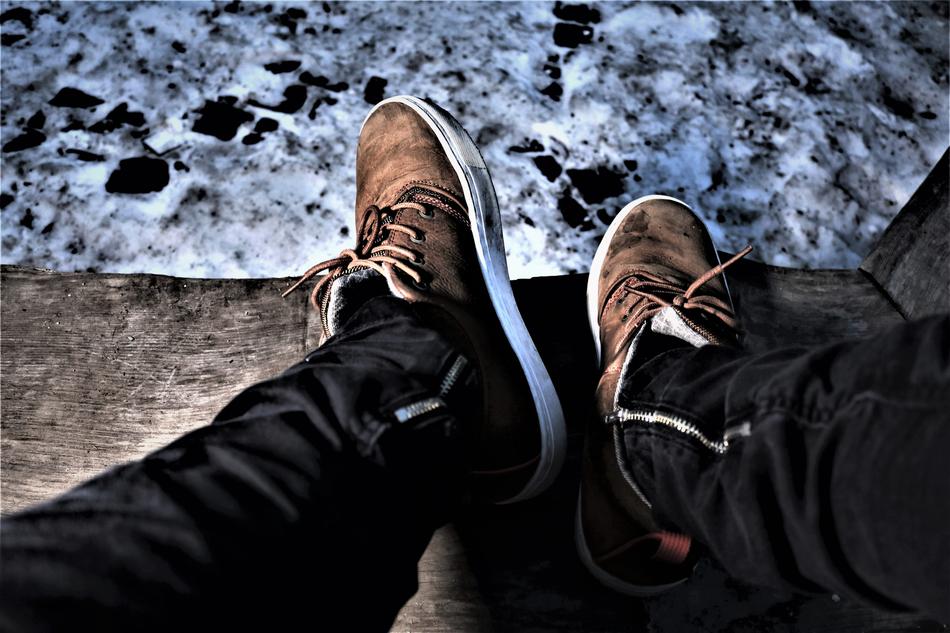 Shoes Winter Night