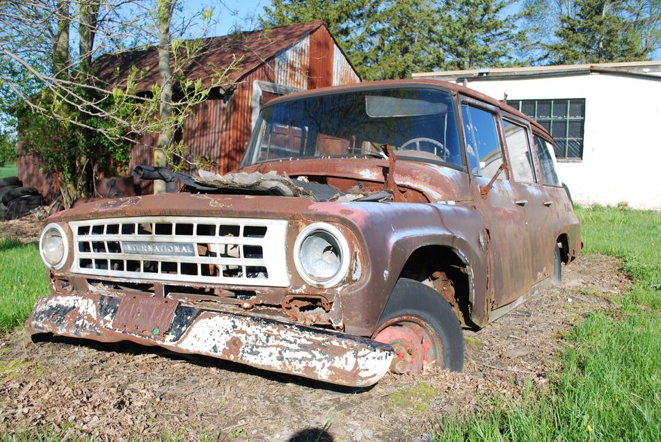 car old rusted metal antique
