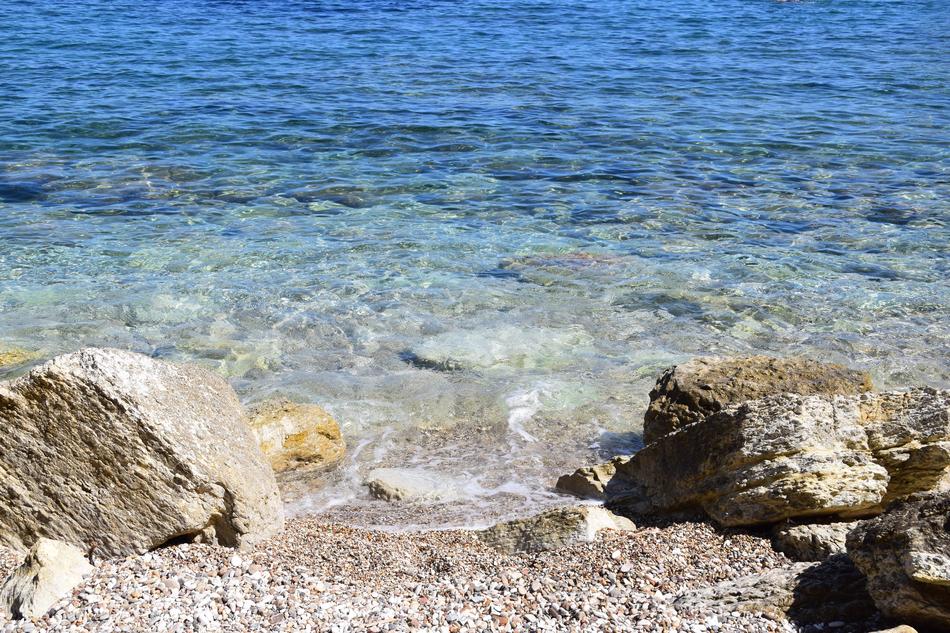 Blue sea Beach at sunny Light