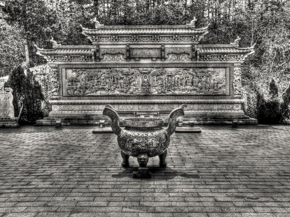 black and white, monument in china