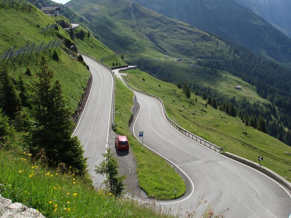 Mountain Road Serpentine View