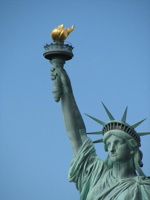 A symbol of freedom with fire