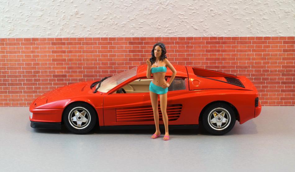 Model Car Ferrari Testarossa