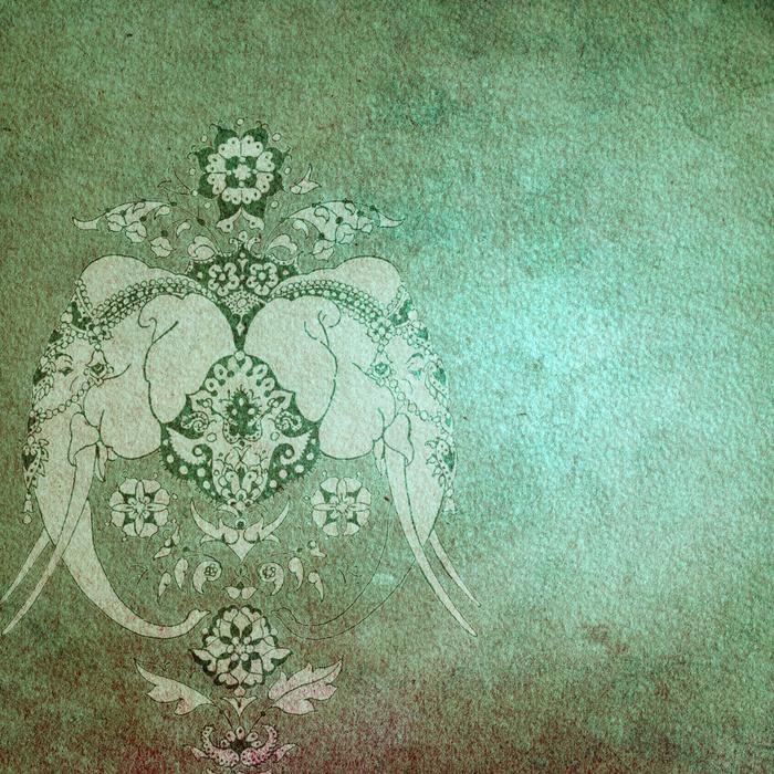 background with retro green design