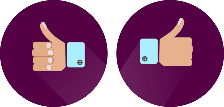 thumbs up like hand icon icons
