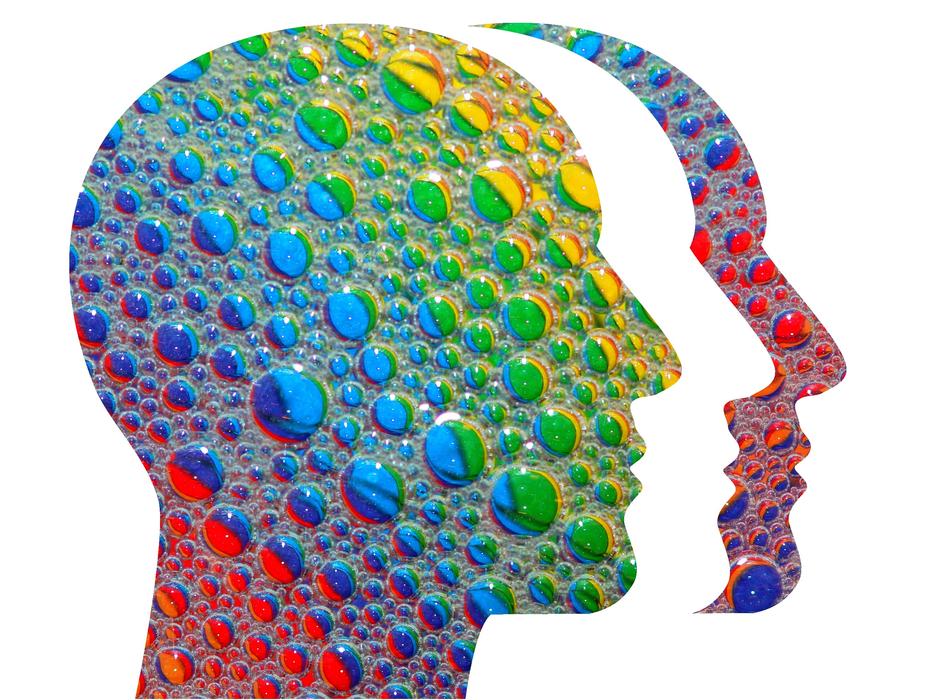 head colorful art abstract