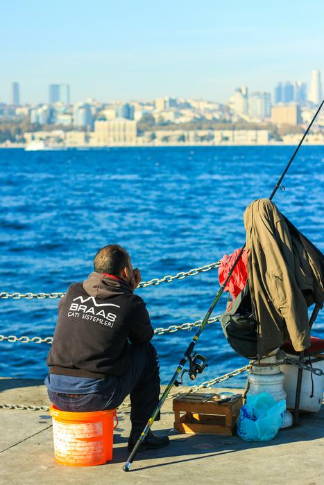 Fisherman Fishing Rod