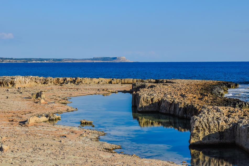 Sandy coast by the sea