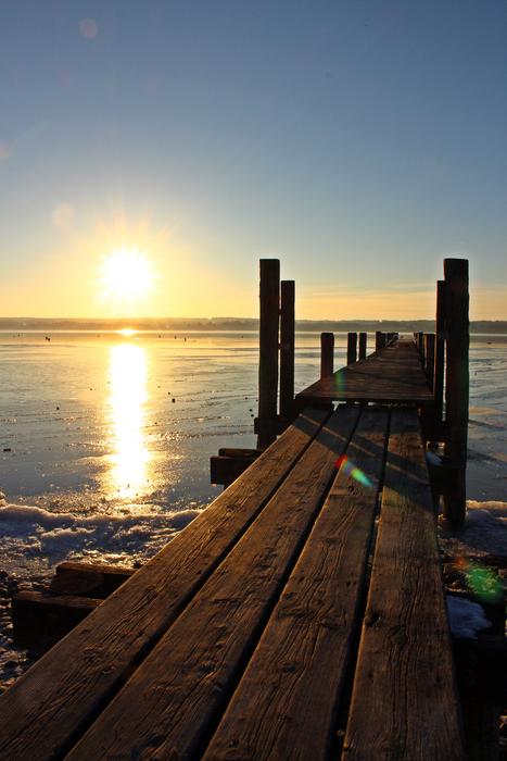 Dusk Ammersee Sun
