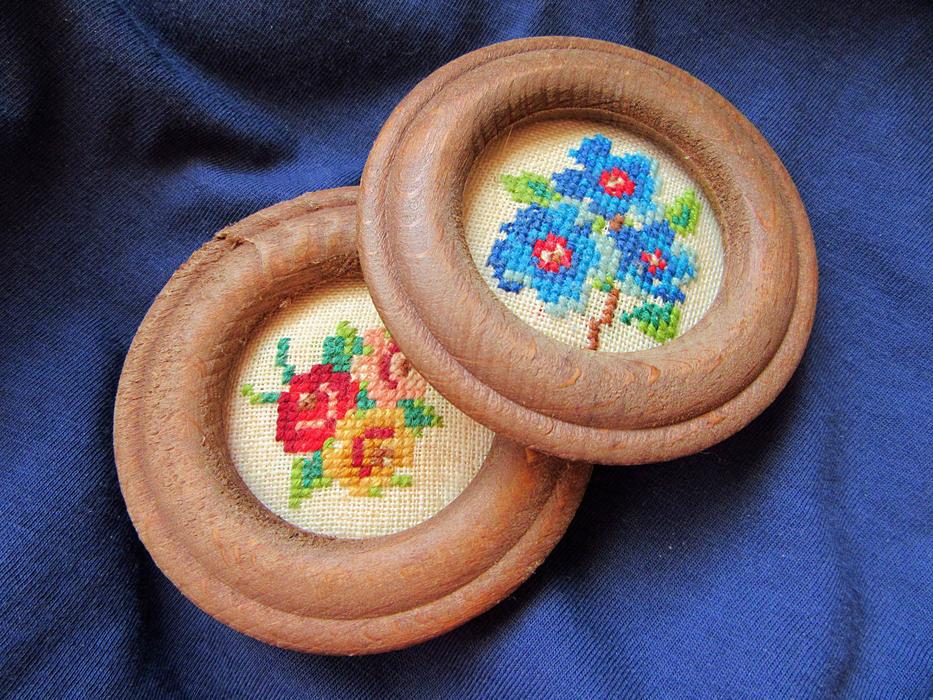 cute patterned buttons