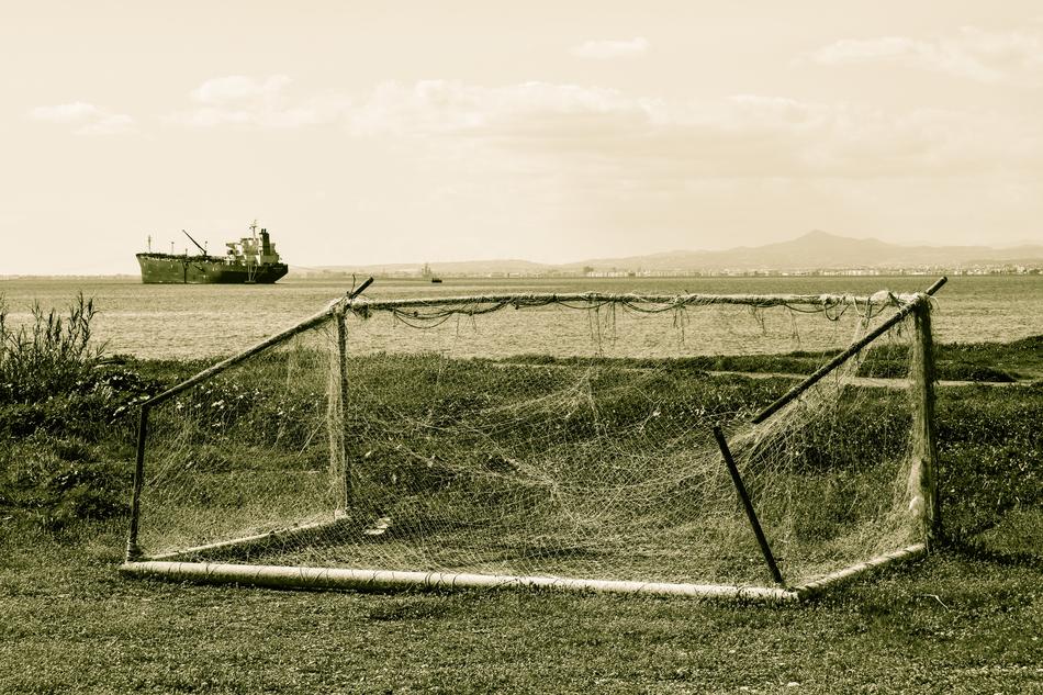Goalpost Broken Rusty