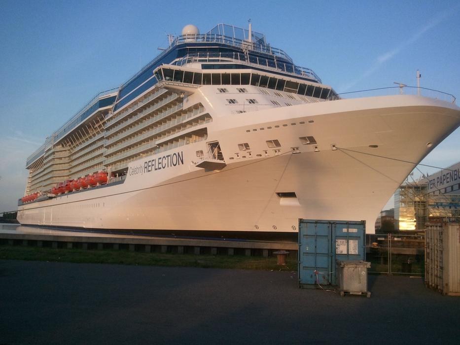 a huge yacht in a big sea
