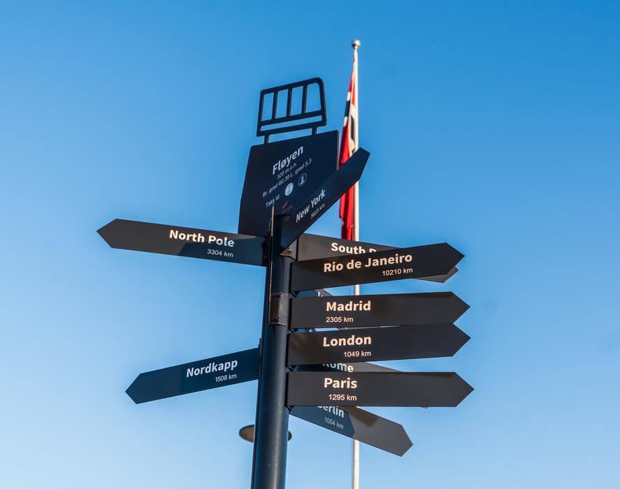 Sky sign view