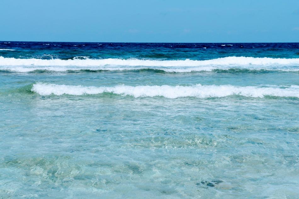 blue sea surface