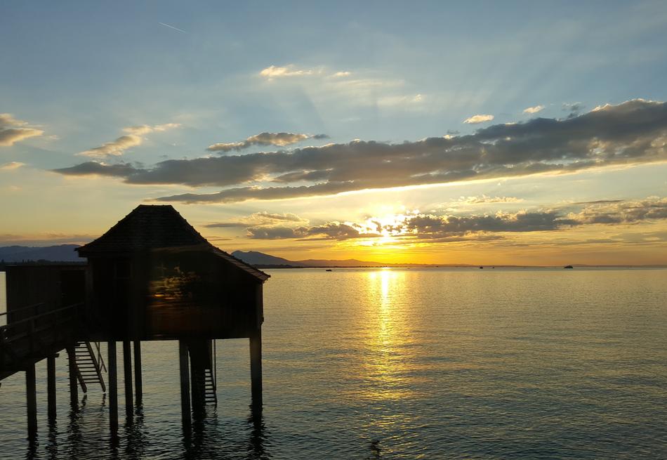 house by the sea in the sun