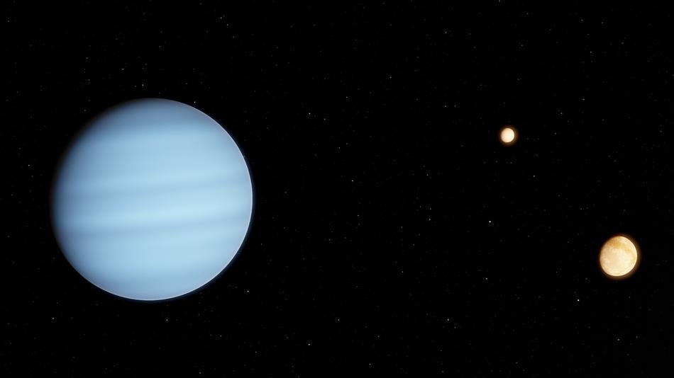 Flying planets in dark space