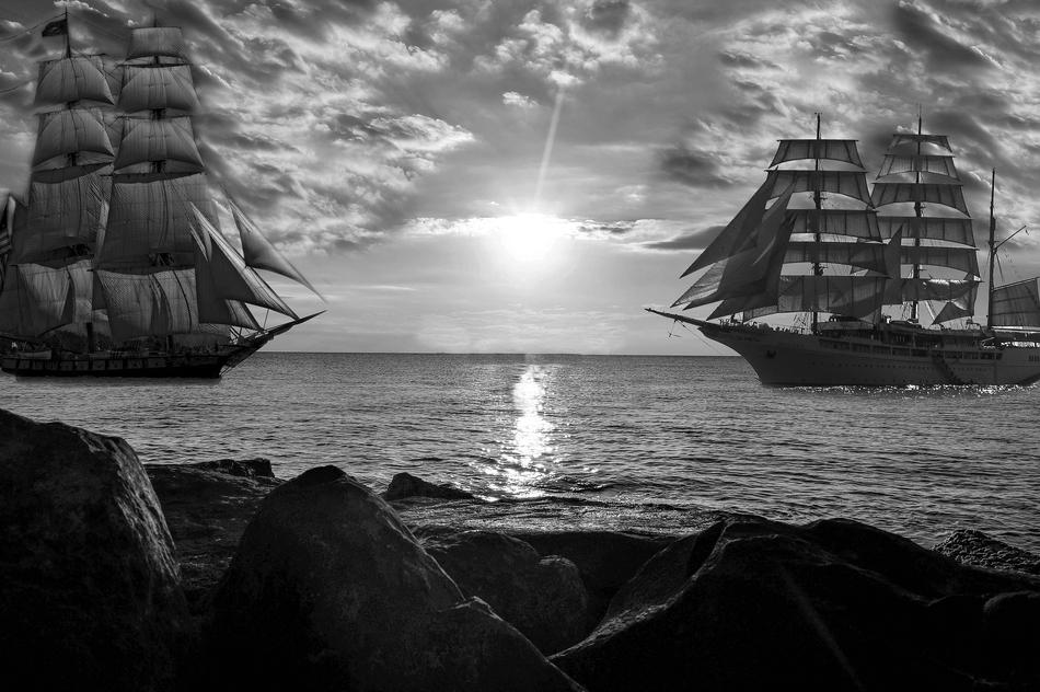 Sea Boats Ships