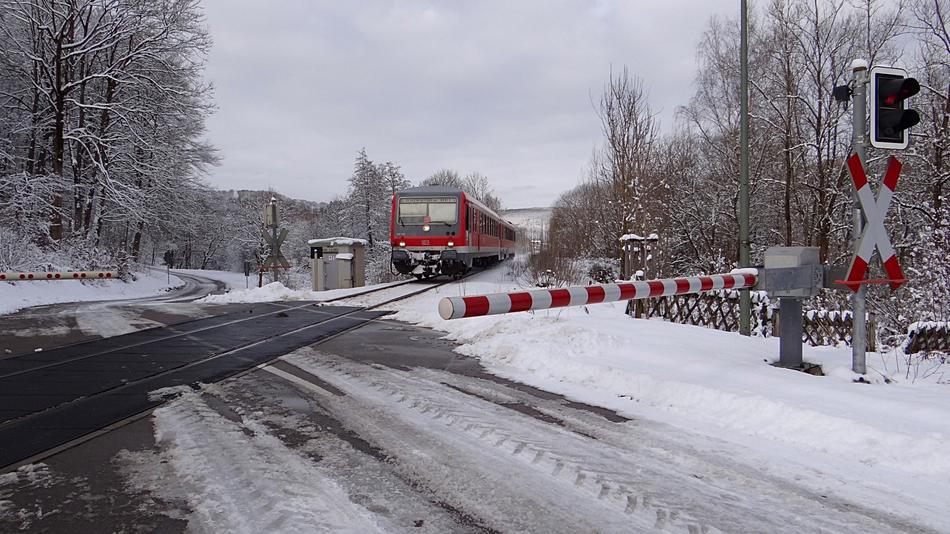winter train ride