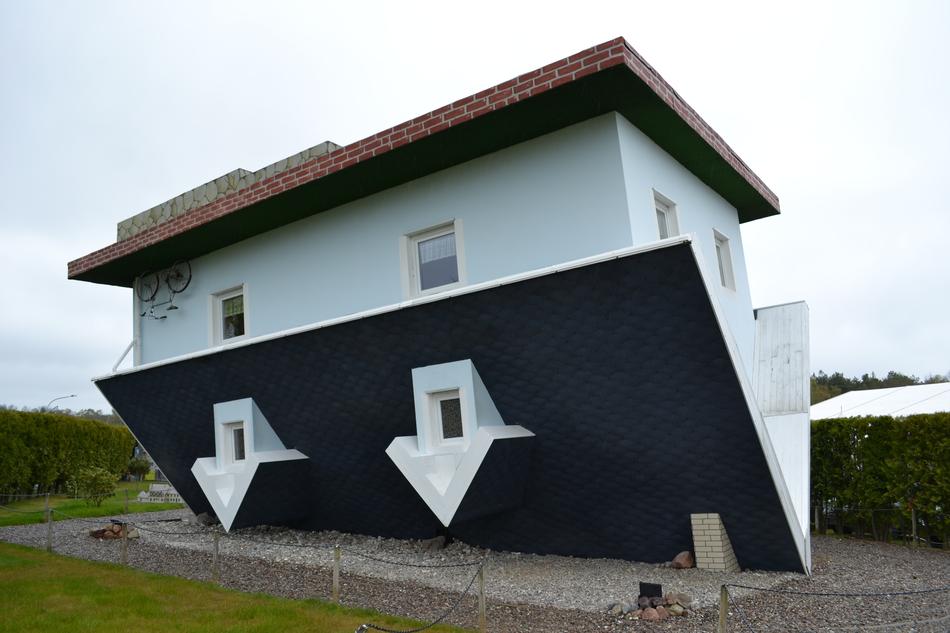 Everything Head House at cloudy sky background