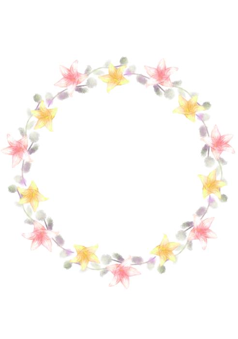 wreath corolla lily ornament