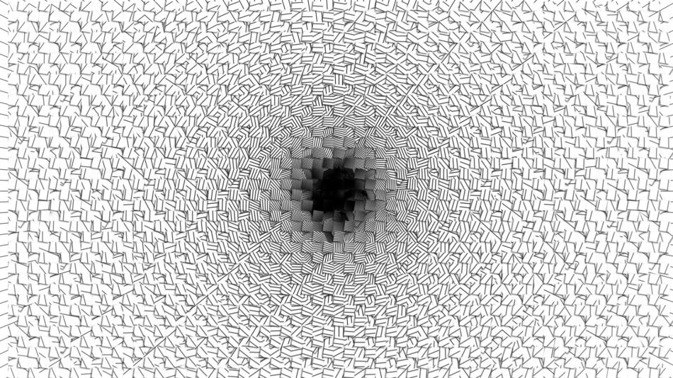 textured background with dark hole in center