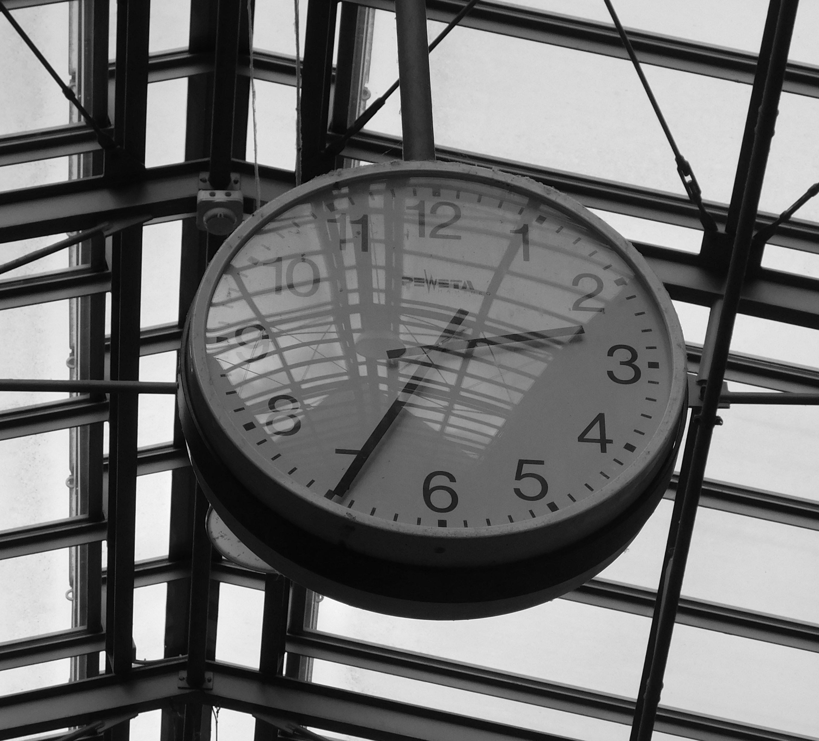 Clock Black And White Time free image download