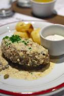 meat chop in sauce