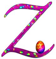 alphabet letter initial easter z drawing