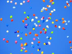Balloon Party Carnival blue sky