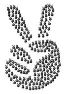 abstract drawing of a pis sign