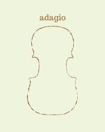 violin adagio drawing