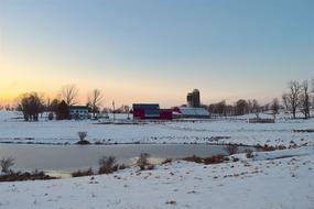 Snow Farm Sunset