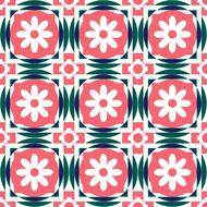 pattern geometric flowers