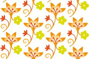 pattern floral spring map gift drawing