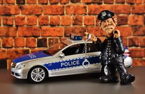 Police Cop Check Mercedes