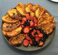 deliciously sweet breakfast on the table