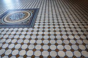 mosaic in the festival hall in baden baden