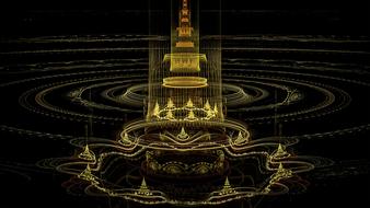 fractal city geometry as background